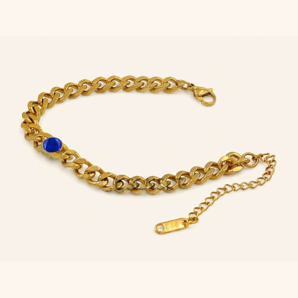 Bracelet en Gemme de Naissance Audacieux