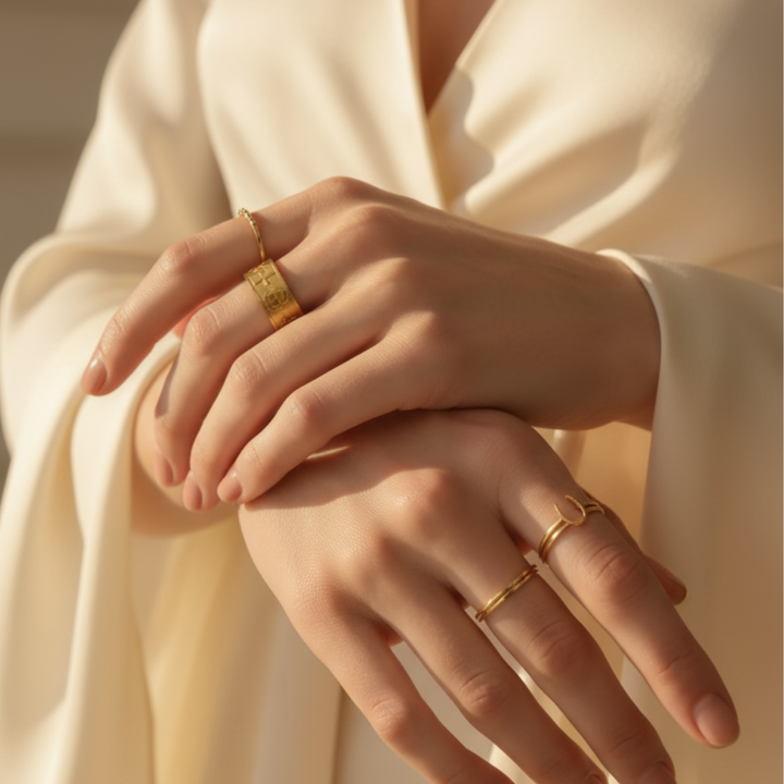 Bague Ankh de Lumière