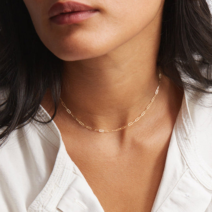 Collier Chaîne Paperclip Nadia