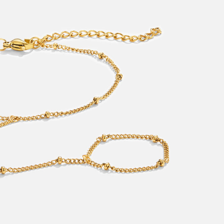 Bracelet Chaîne Main en Or 18K