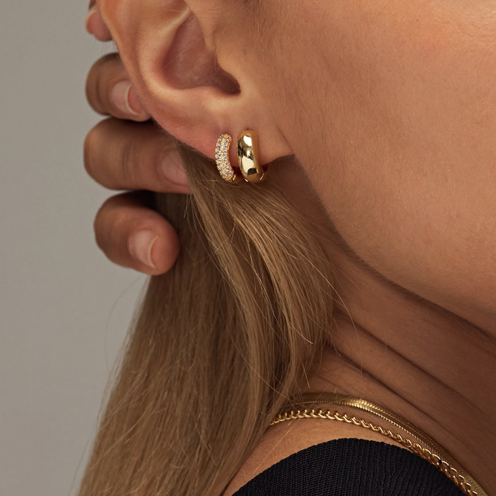 Boucles d'oreilles Amy Chunky Pavées