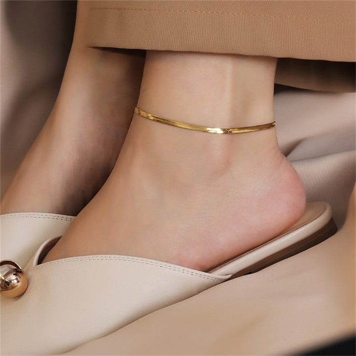 Bracelet de cheville Gia Or Herringbone