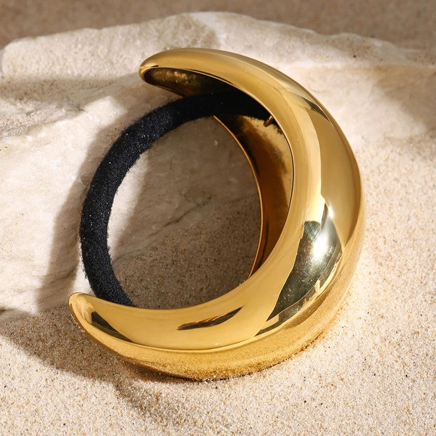 Bracelet de Queue de Cheval en Dôme Doré