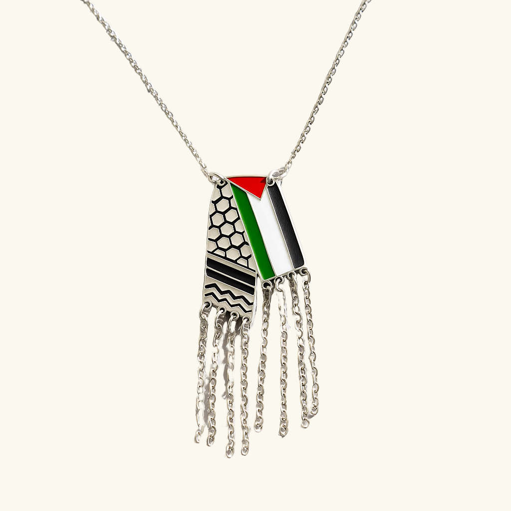 Collier Keffiyeh Argent