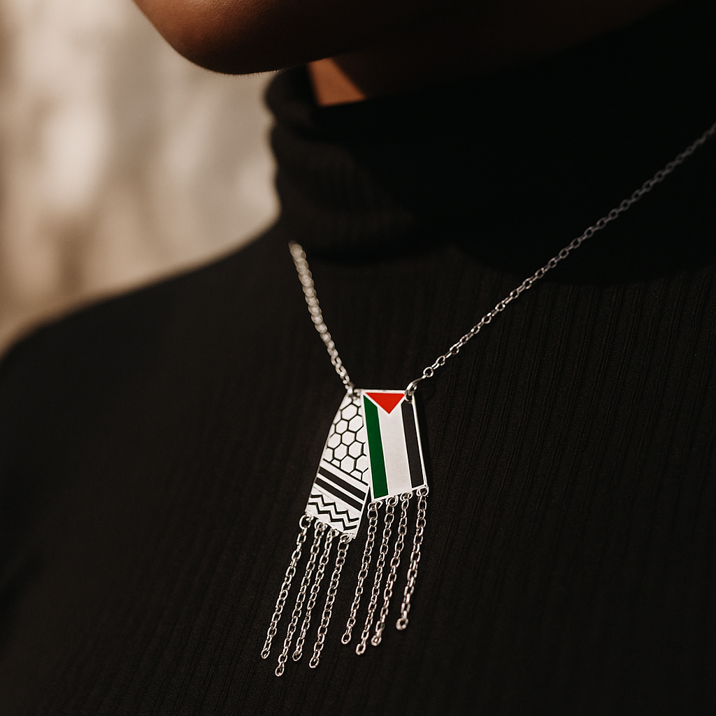 Collier Keffiyeh Argent