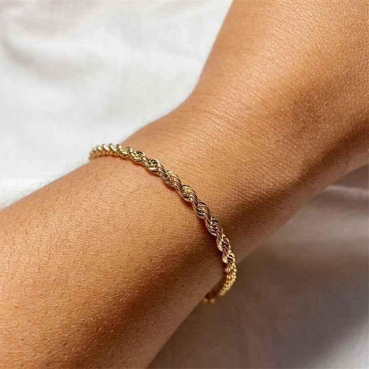 Bracelet en Chaîne de Corde Gigi en Or