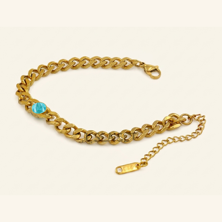 Bracelet en Gemme de Naissance Audacieux