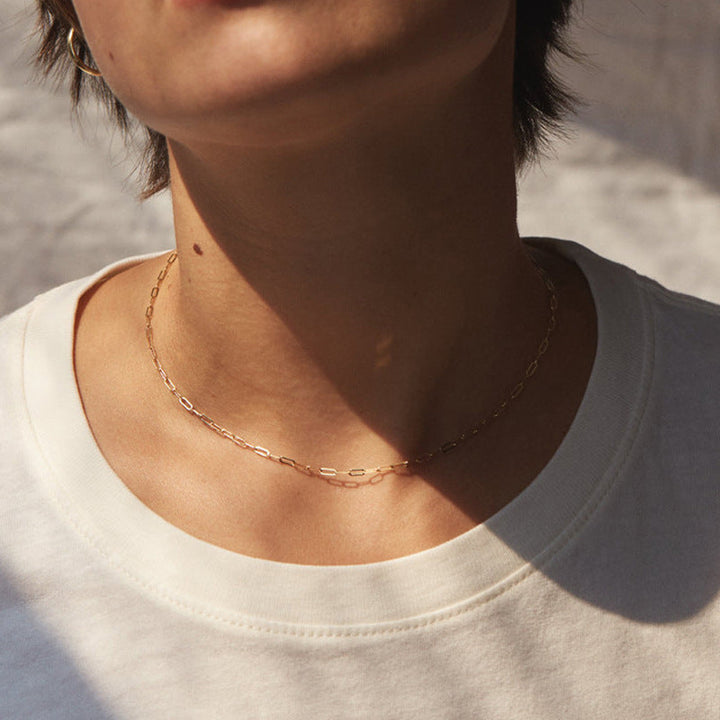 Collier Chaîne Paperclip Nadia