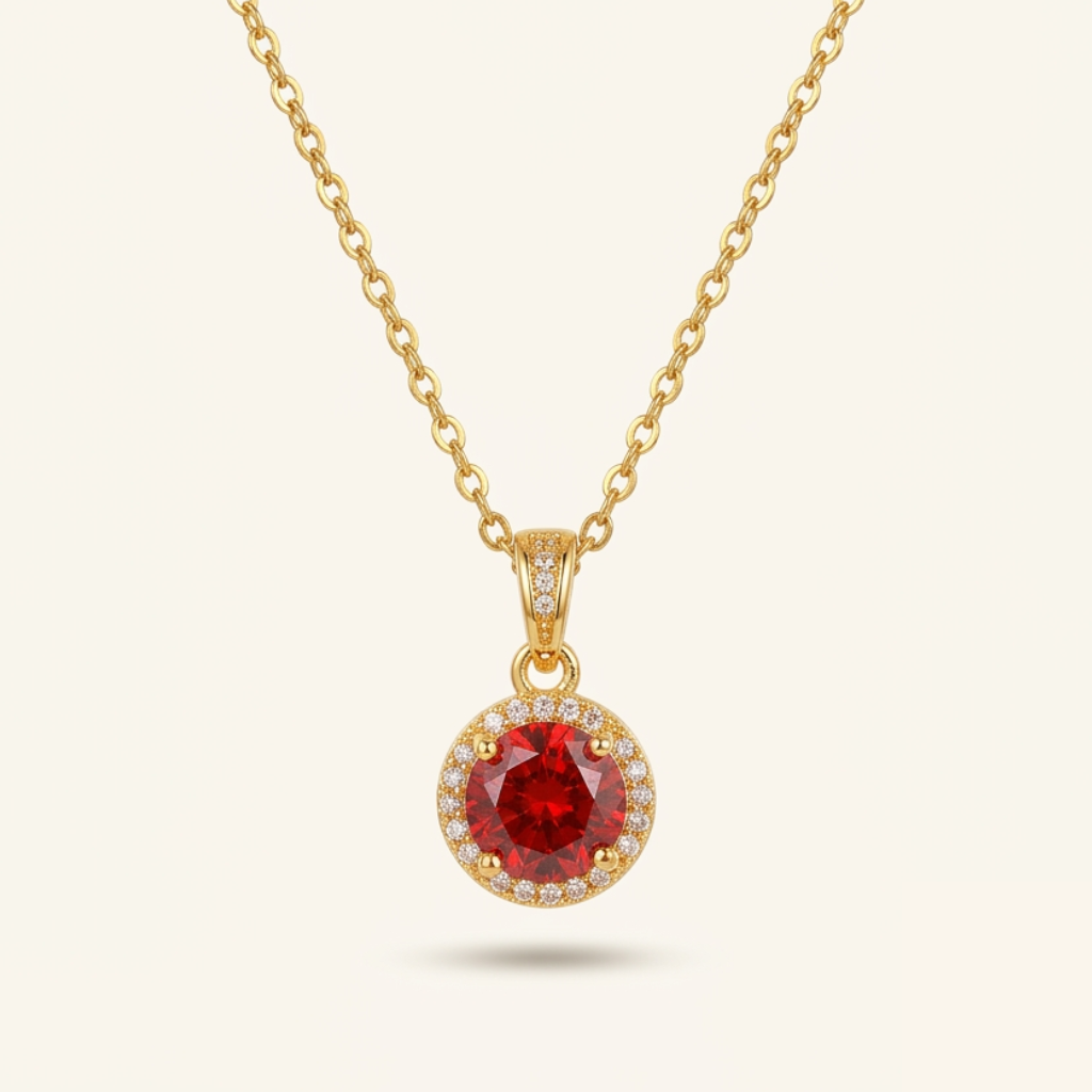 Collier Pendentif Gemme Éclatée