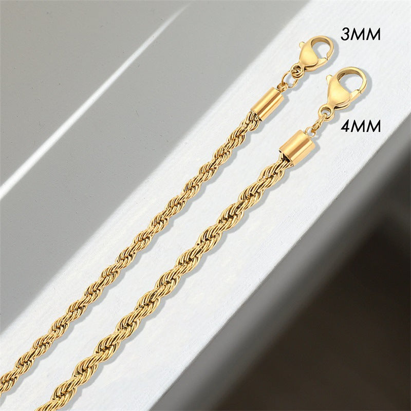 Bracelet en Chaîne de Corde Gigi en Or