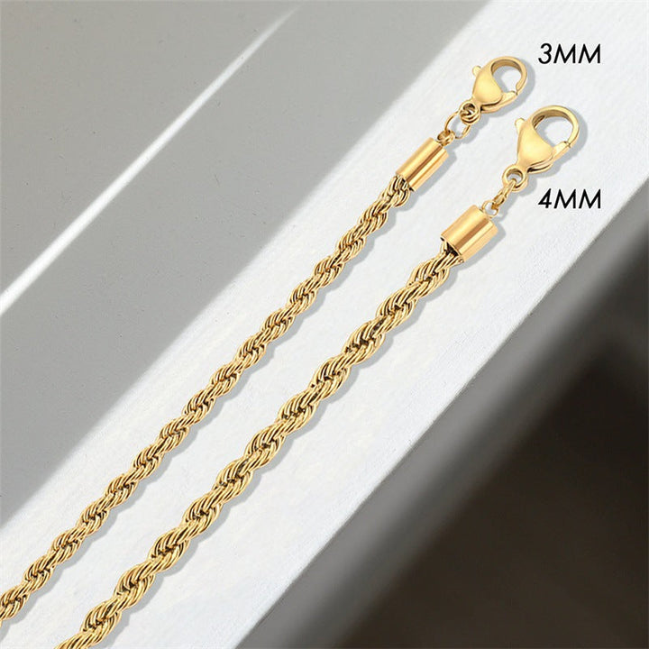 Bracelet en Chaîne de Corde Gigi en Or