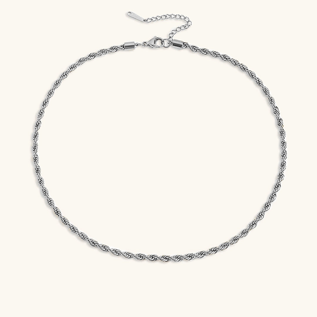 Collier en Chaîne de Corde Bianca en Or