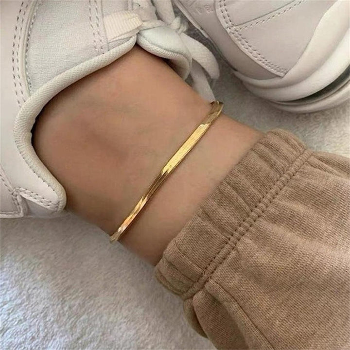 Bracelet de cheville Gia Or Herringbone