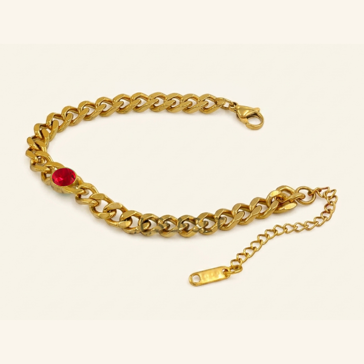 Bracelet en Gemme de Naissance Audacieux