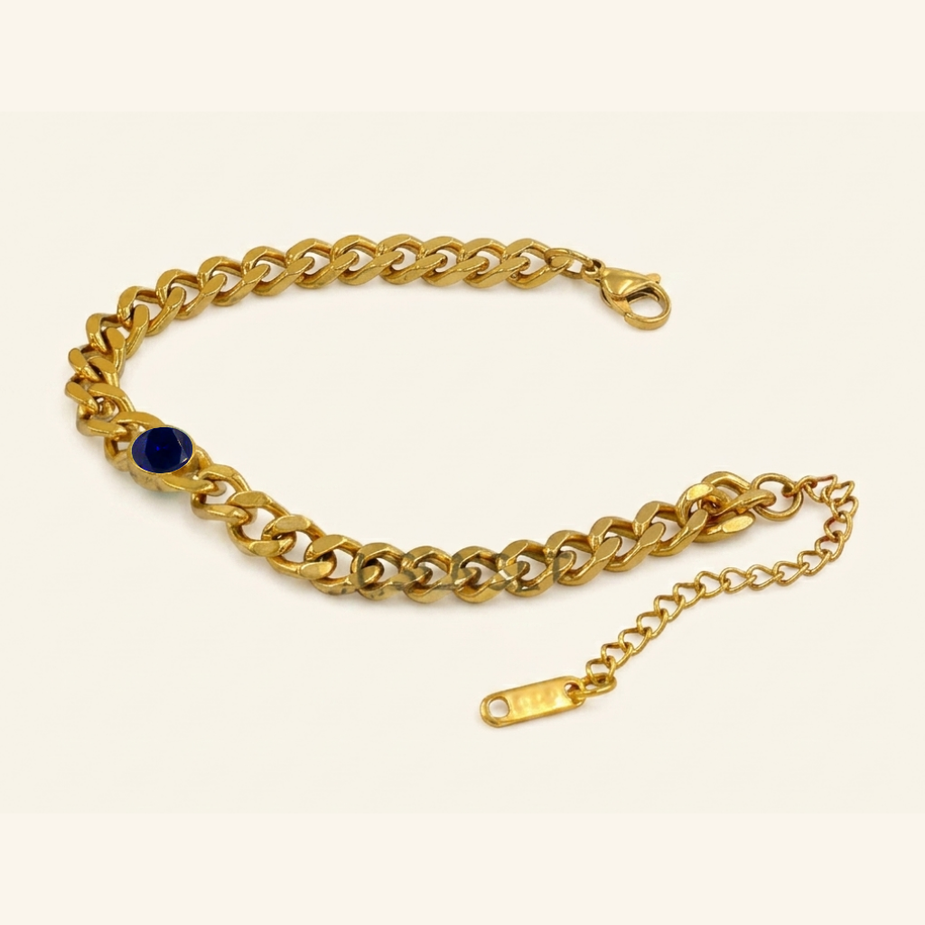 Bracelet en Gemme de Naissance Audacieux