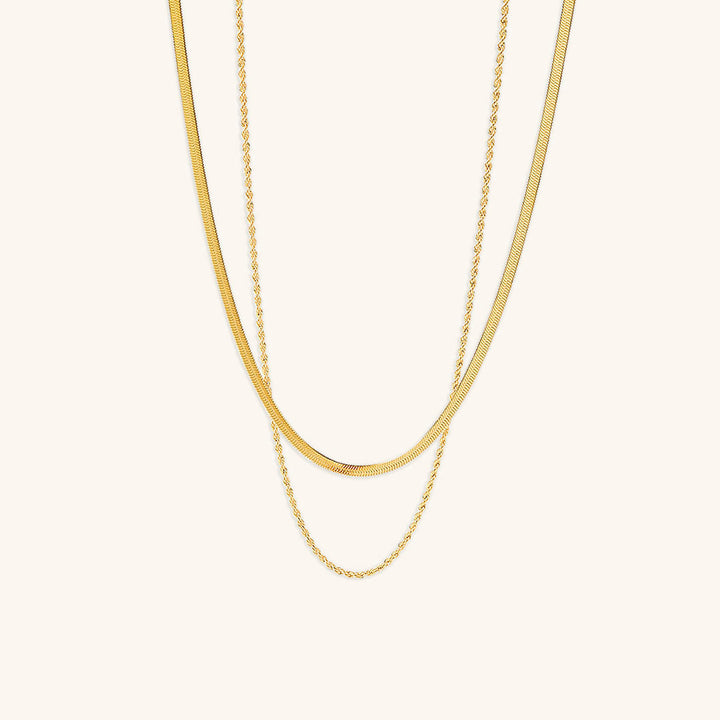 Collier en Chaîne Dorée Superposée Hailey