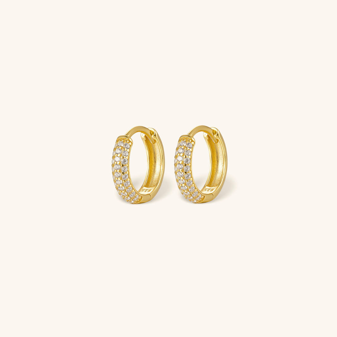 Boucles d'oreilles Amy Chunky Pavées