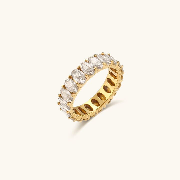 Bague en Or avec Simulant de Diamant Antoinette