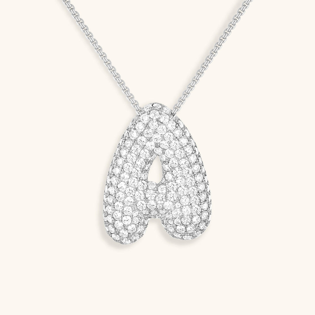 Collier en Diamant Initial Bulles