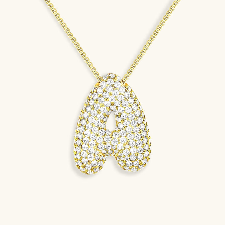 Collier en Diamant Initial Bulles