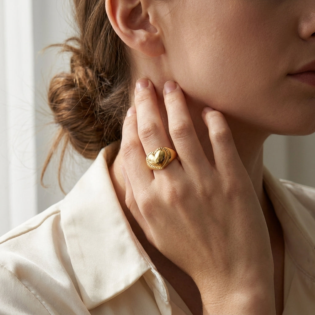 Bague en Or Cœur Amara