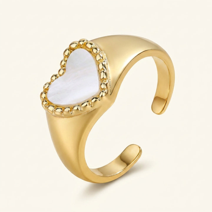 Bague Cœur Blanche Amara