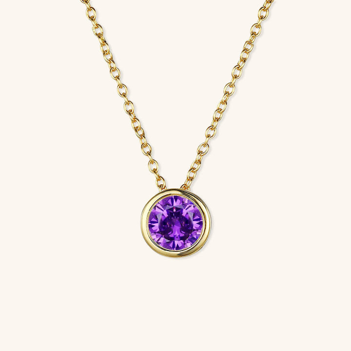 Collier de pierre de naissance Amelia
