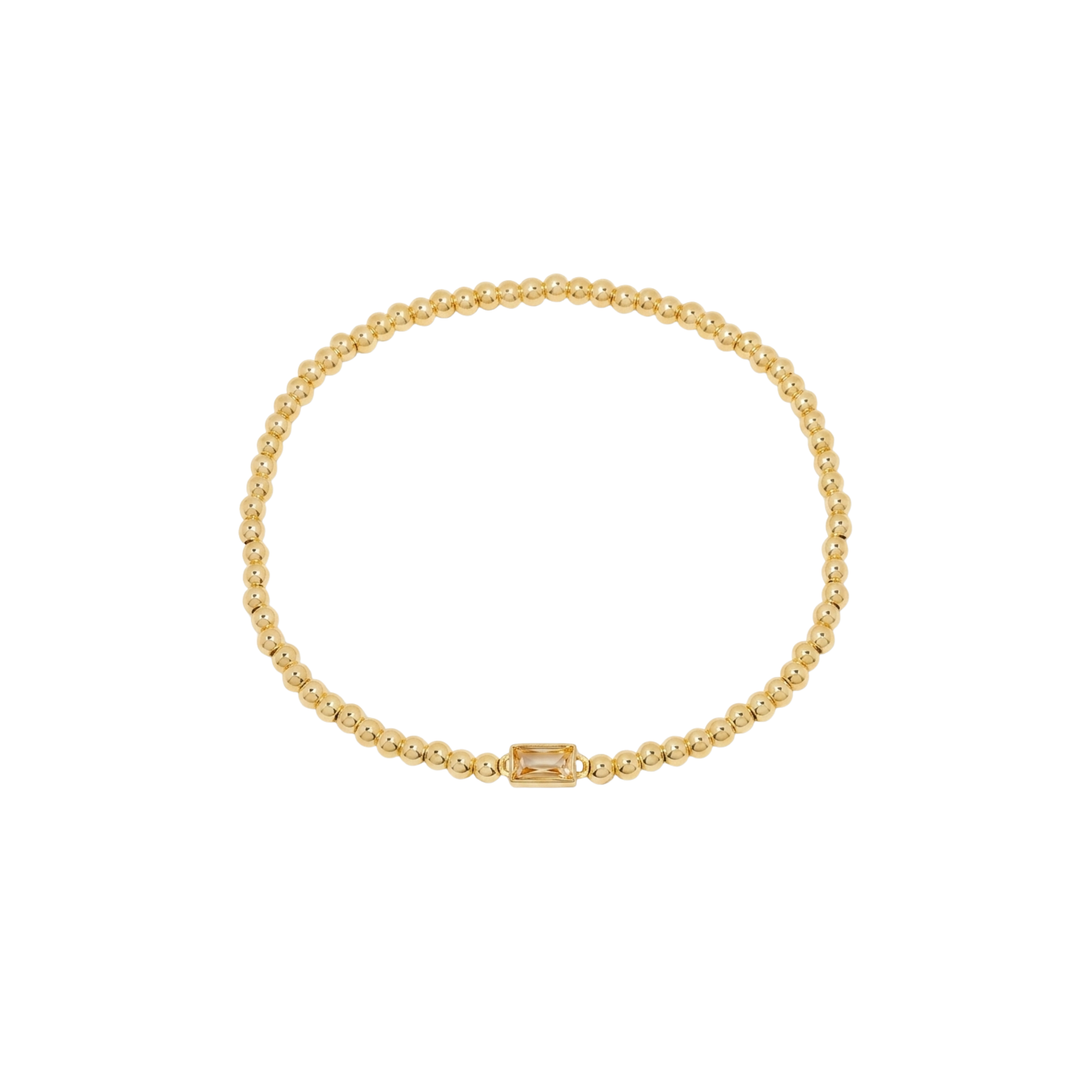 Bracelet en Gemmes avec Perles en Or