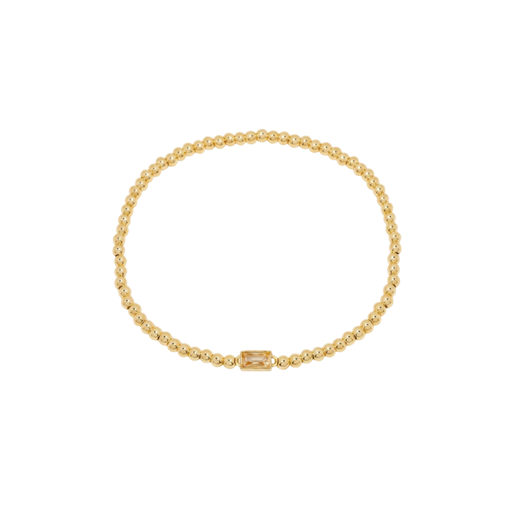 Bracelet en Gemmes avec Perles en Or