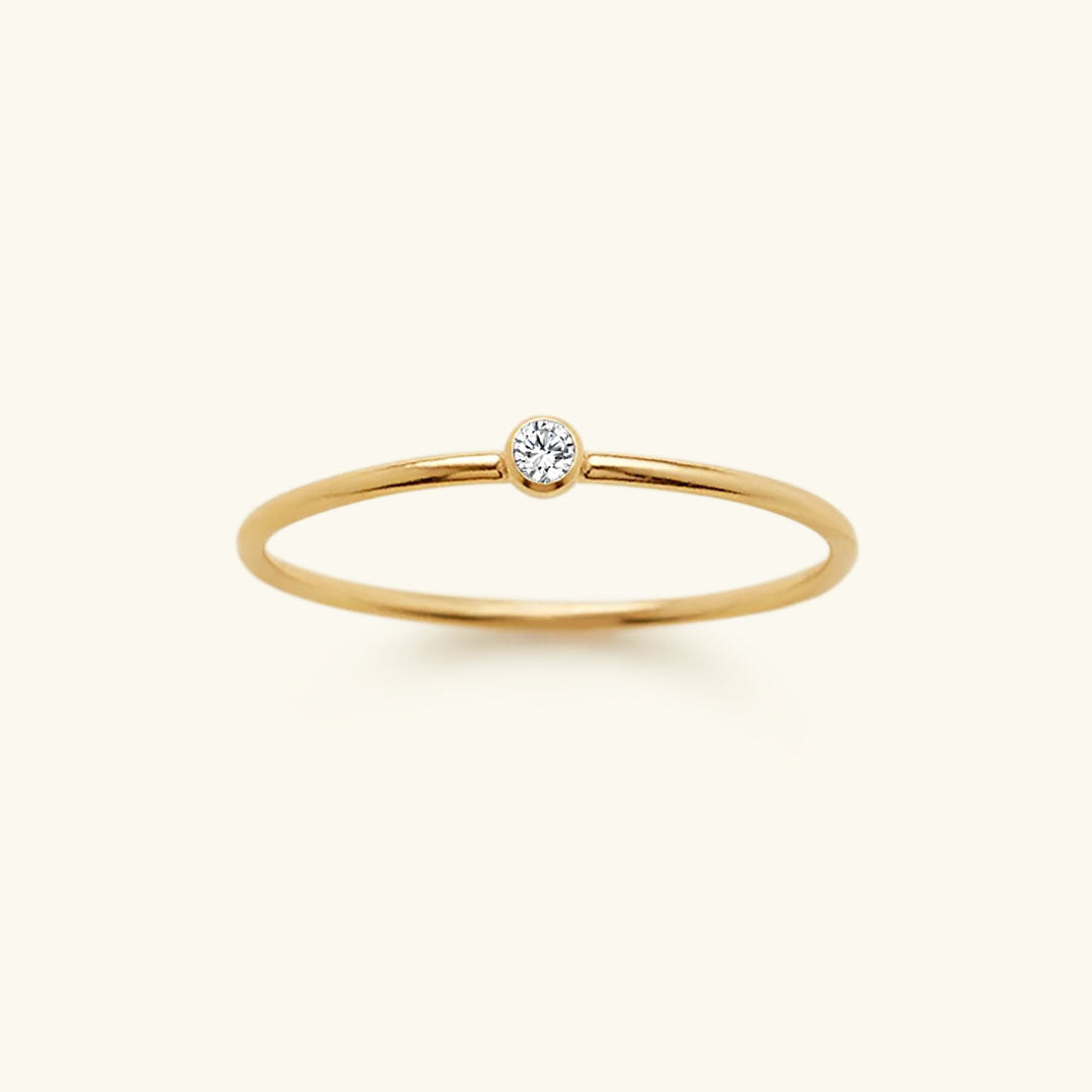 Bague Empilable Amelia avec Pierre de Naissance