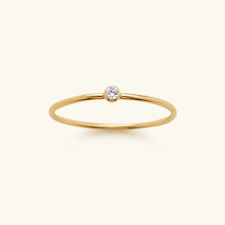 Bague Empilable Amelia avec Pierre de Naissance