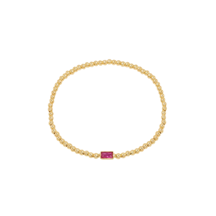 Bracelet en Gemmes avec Perles en Or