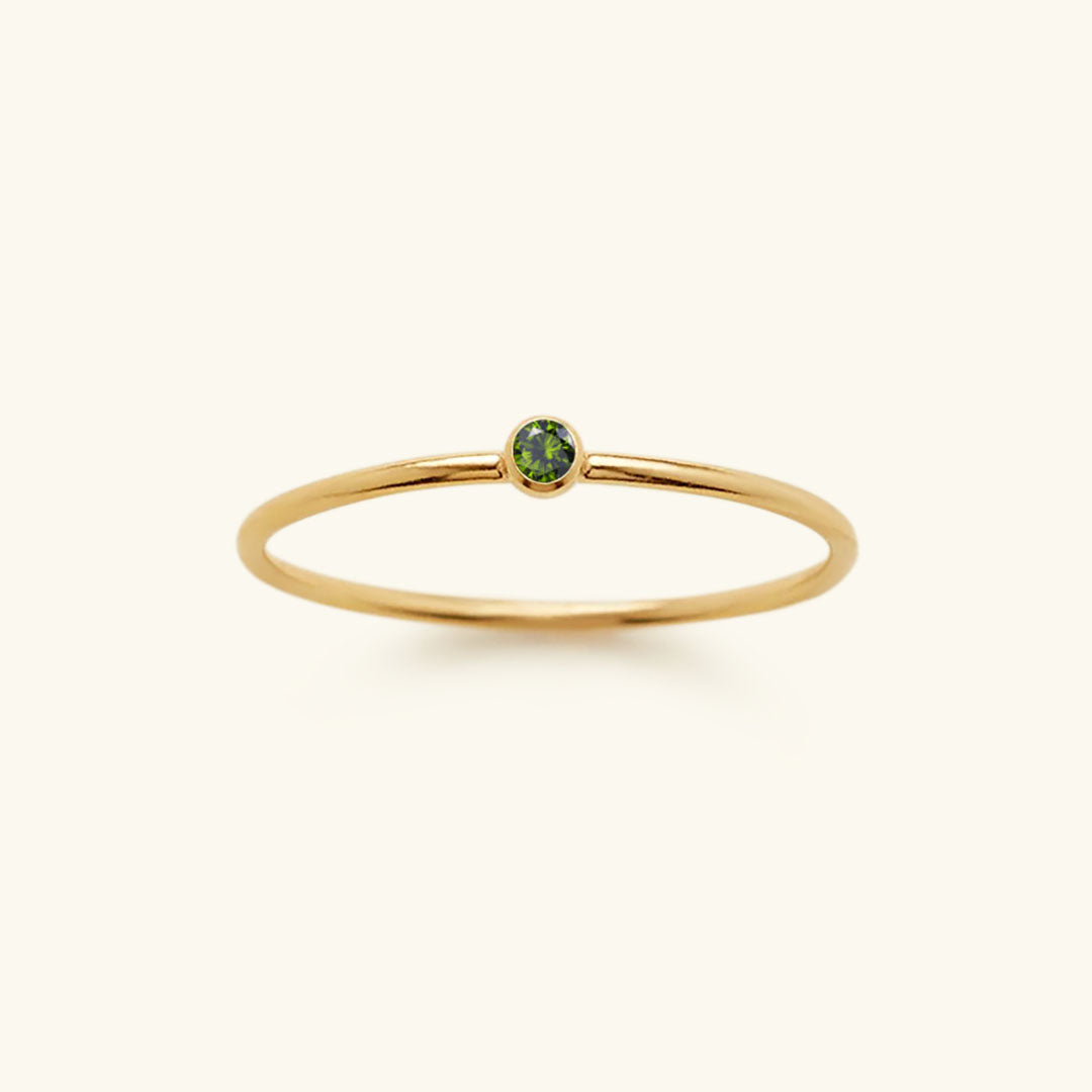 Bague Empilable Amelia avec Pierre de Naissance