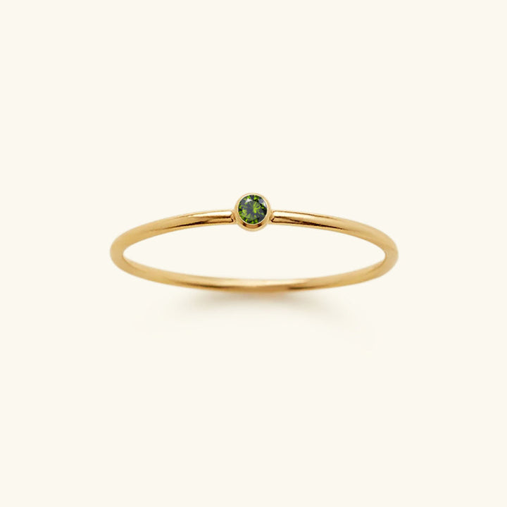 Bague Empilable Amelia avec Pierre de Naissance