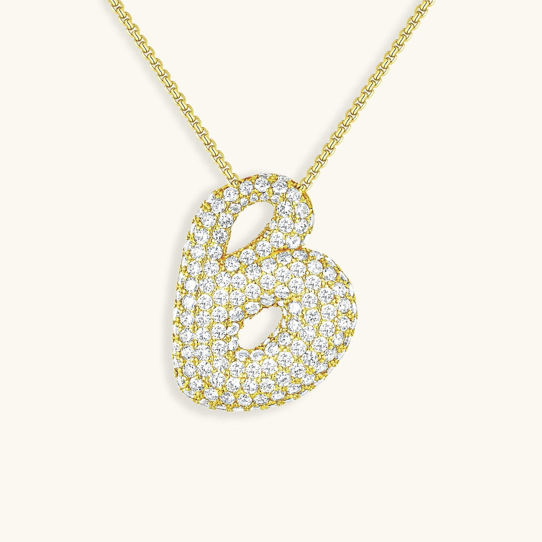 Collier en Diamant Initial Bulles