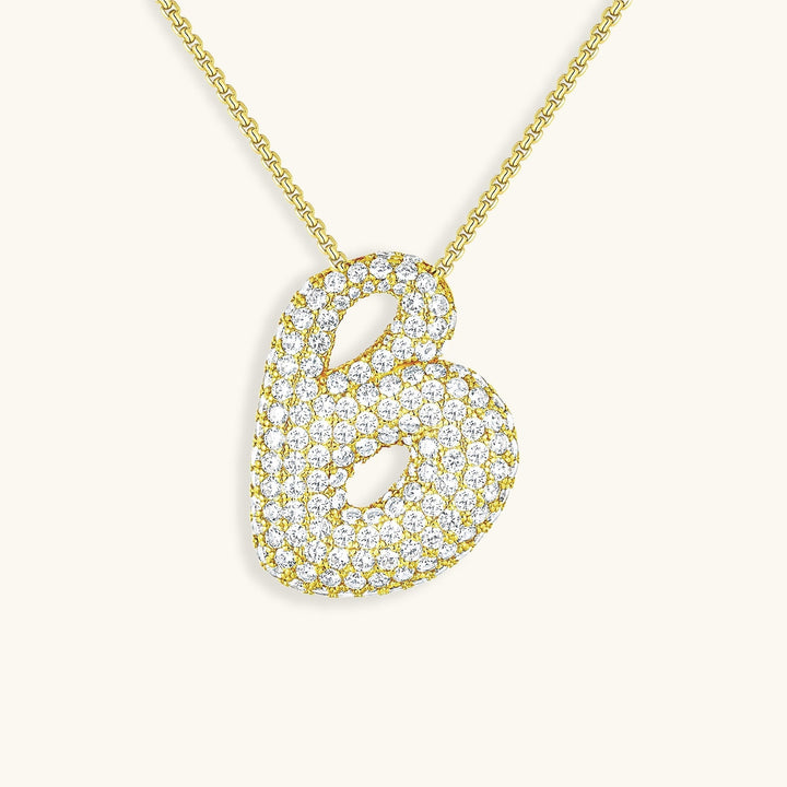 Collier en Diamant Initial Bulles