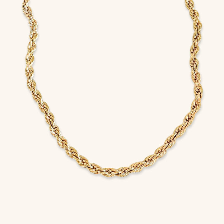 Collier en Chaîne de Corde Bianca en Or