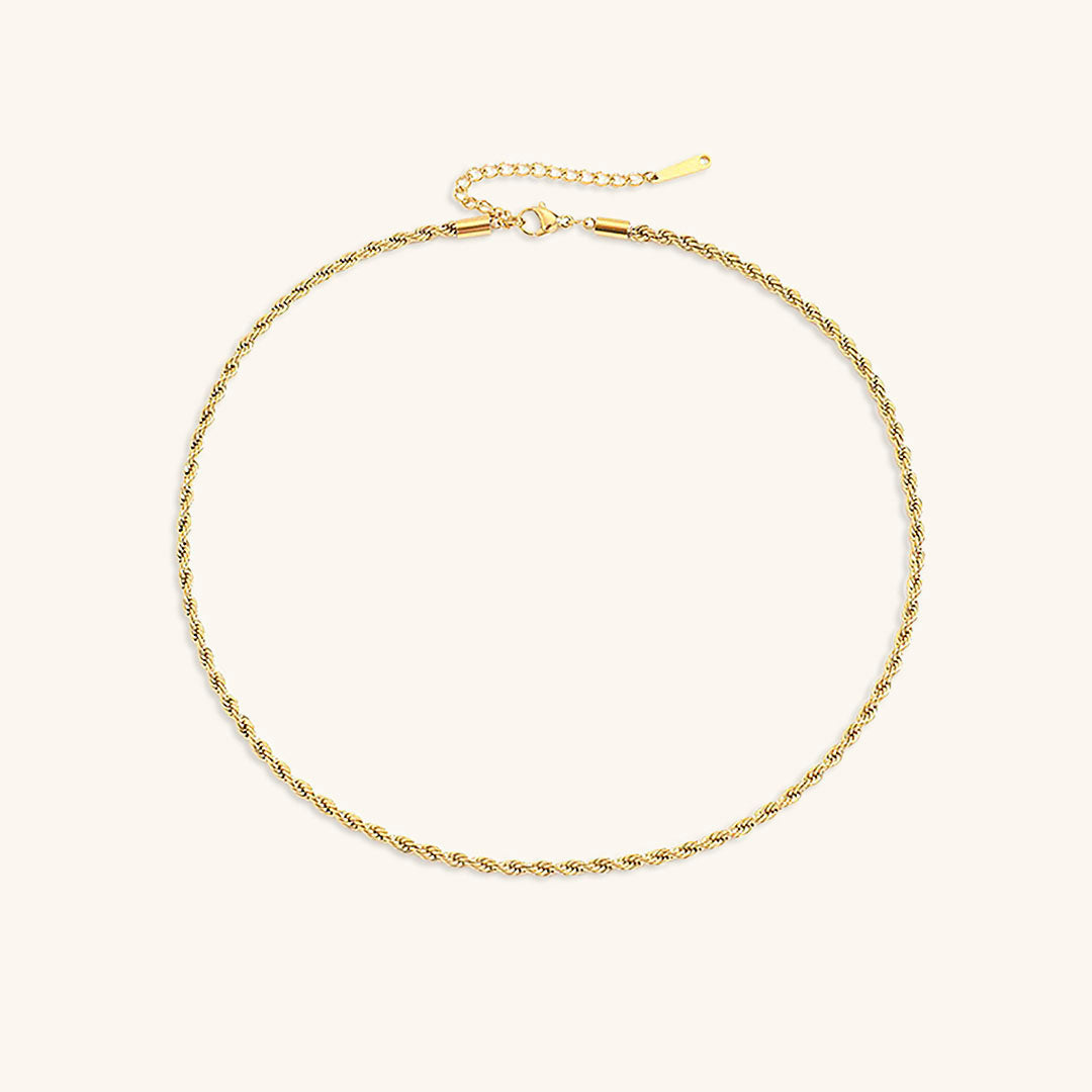 Collier en Chaîne de Corde Bianca en Or