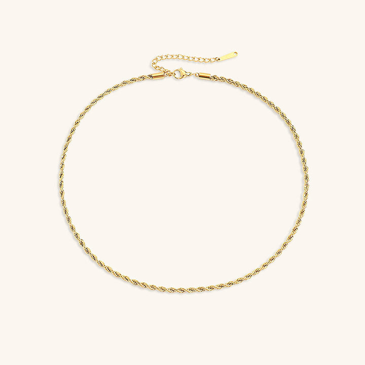 Collier en Chaîne de Corde Bianca en Or