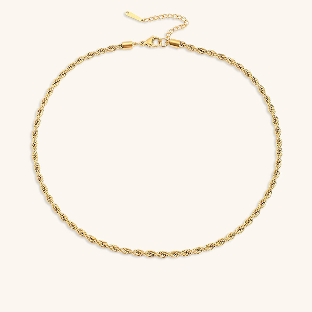 Collier en Chaîne de Corde Bianca en Or