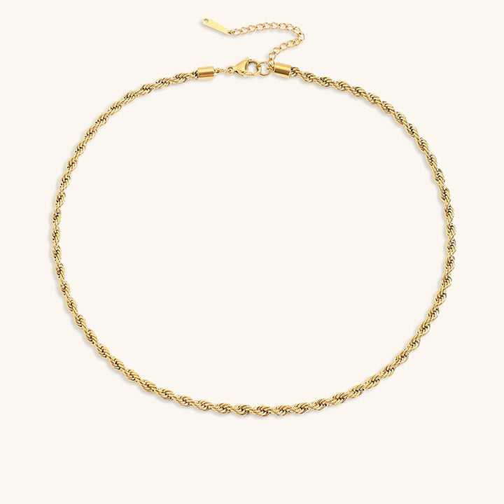 Collier en Chaîne de Corde Bianca en Or