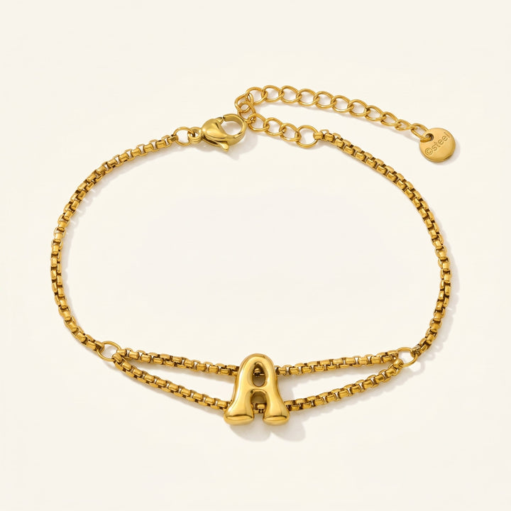 Bracelet Initial en Script Gras