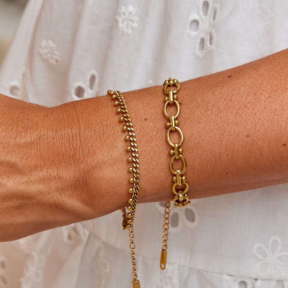 Bracelet Goutte en Chaîne Cubane Brie
