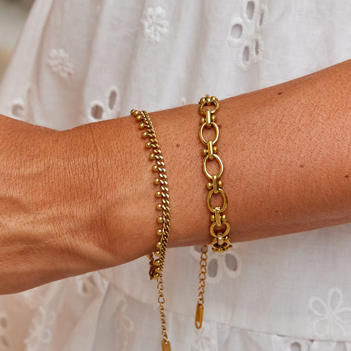 Bracelet Goutte en Chaîne Cubane Brie