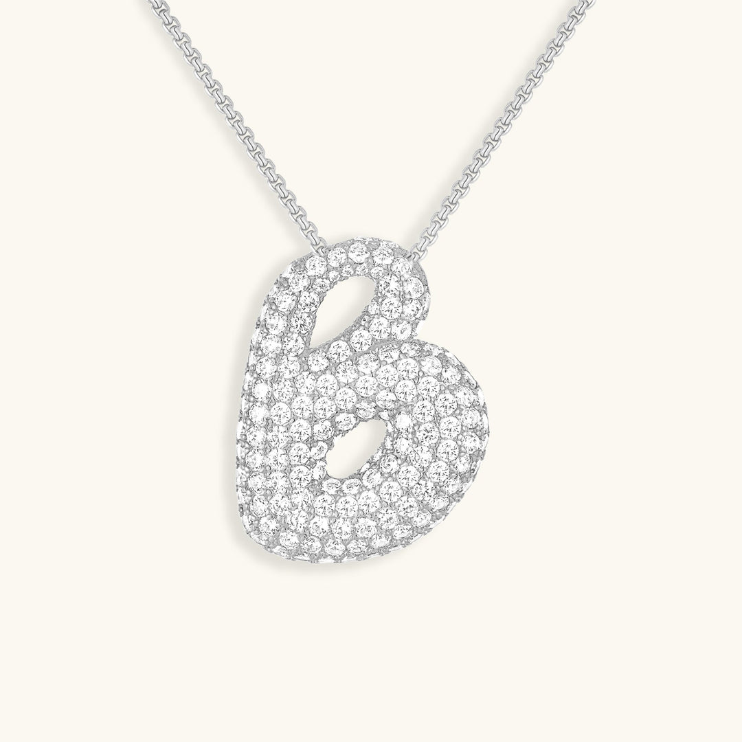 Collier en Diamant Initial Bulles