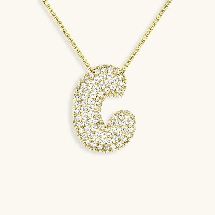 Collier en Diamant Initial Bulles