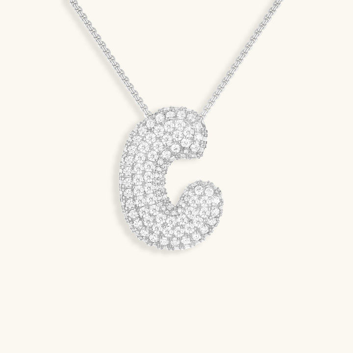 Collier en Diamant Initial Bulles