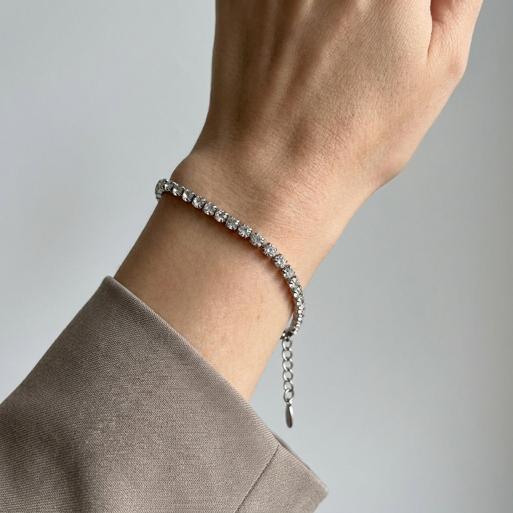 Bracelet de Tennis en Cristal