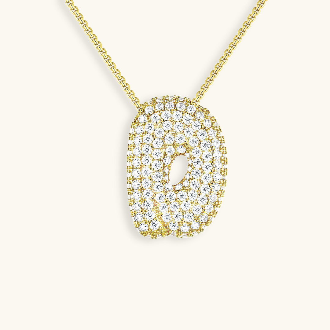 Collier en Diamant Initial Bulles