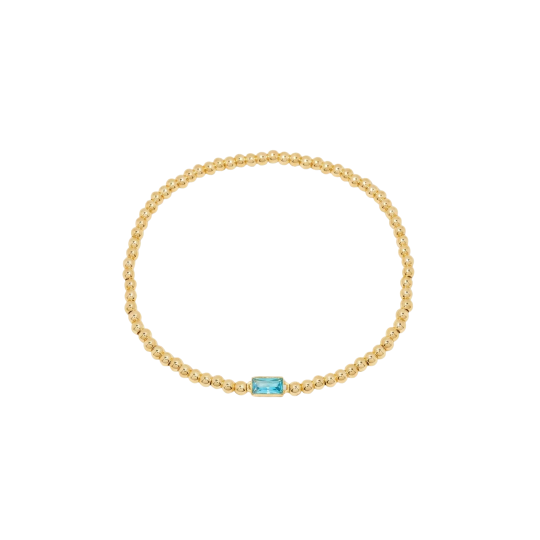 Bracelet en Gemmes avec Perles en Or